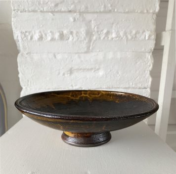 Black & Yellow Footed Bowl