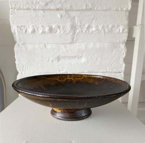 Black & Yellow Footed Bowl