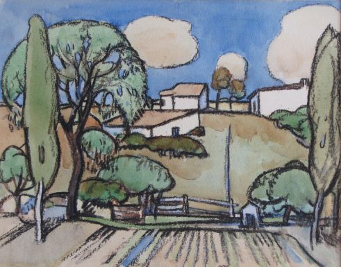 Houses on a Hillside
