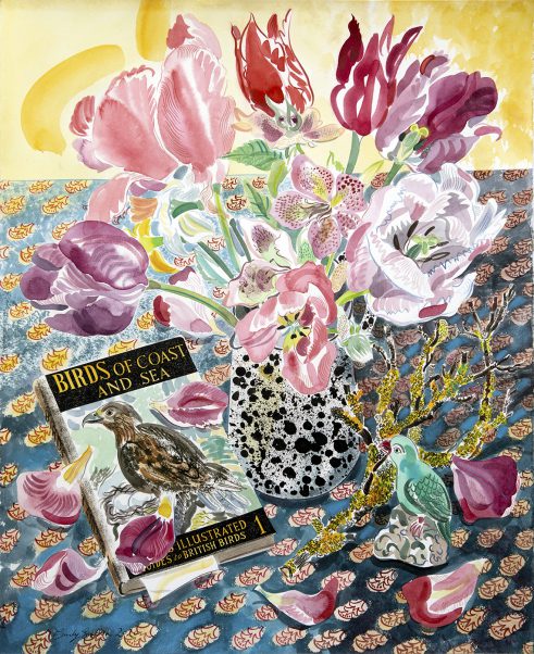 Easter Still Life with Tulips