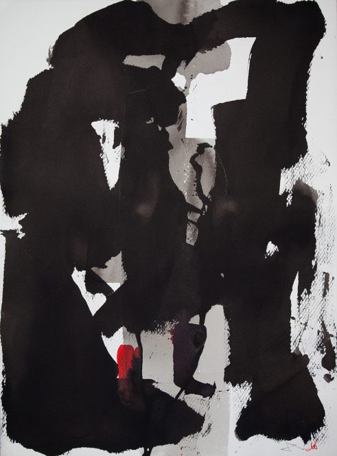 Untitled, Red, Black Grey