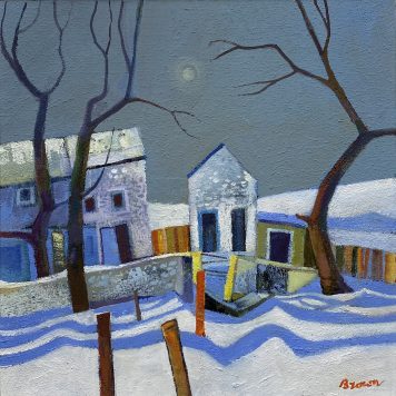 Farm Buildings in Snow
