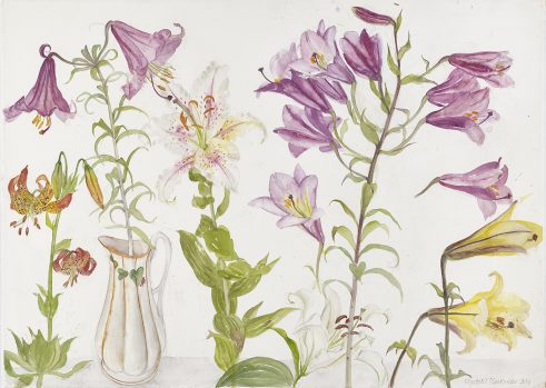 Mixed Flowers and Jug
