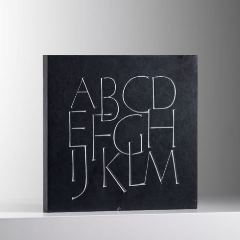 Alphabet Lettercut Slate