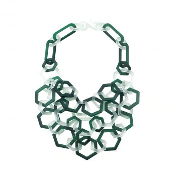 3 Strand Hexagon Necklace