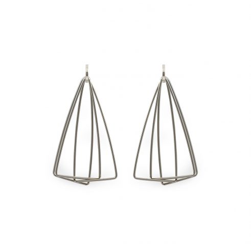 Triple Triangle Earrings
