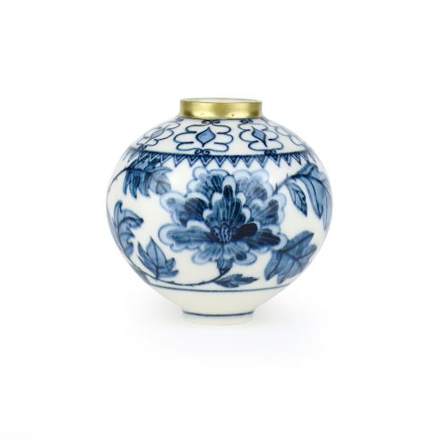 Flower and Leaves Moonjar