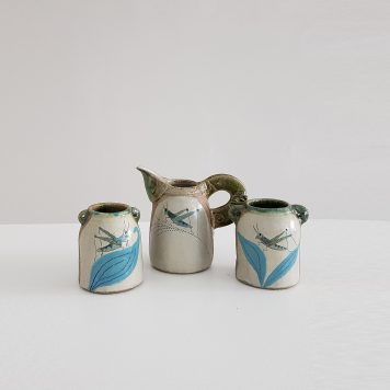 Grasshopper Vases and Jug