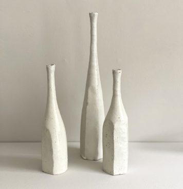 White Still Life Bottles