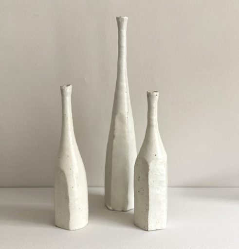 White Still Life Bottles
