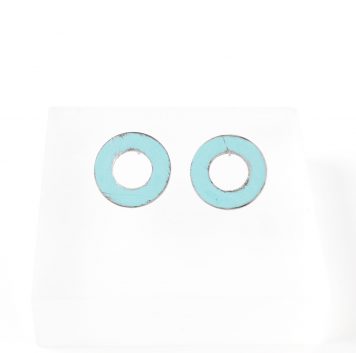 Small Aqua Washer Studs