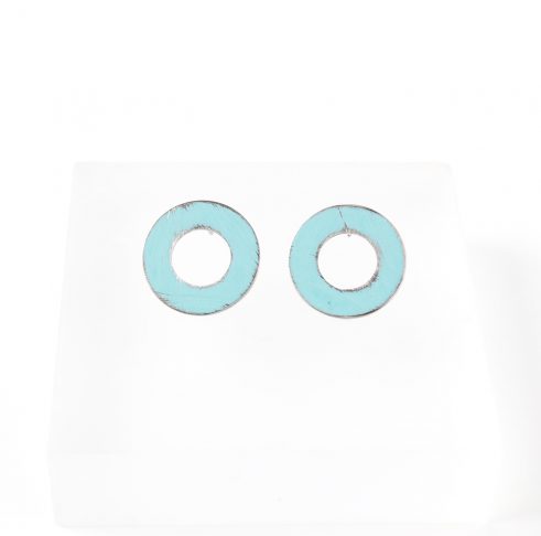 Small Aqua Washer Studs