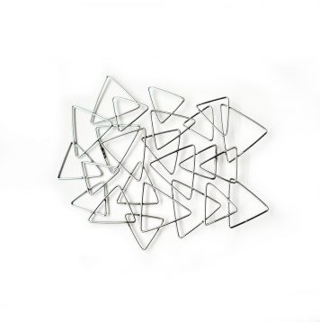 Large Equilateral Triangle Brooch