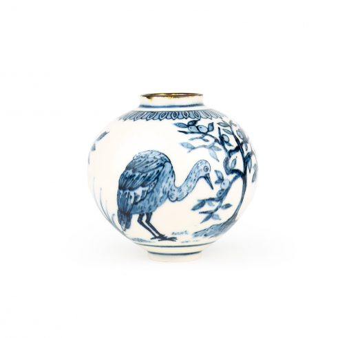 Stork and Fruit Tree Moonjar