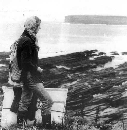 Frances Walker in Orkney, c.1981