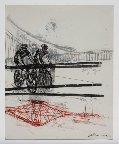 Bridge Bicycle Print I
