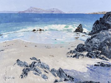 Purple Shadows on the Wet Sands, Iona