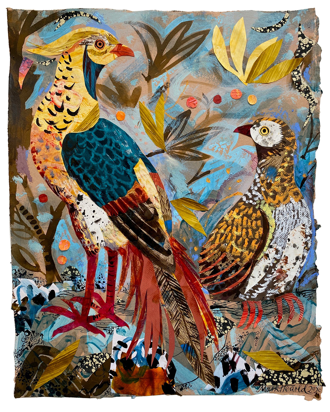 Golden Pheasants By Mark Hearld The Scottish Gallery