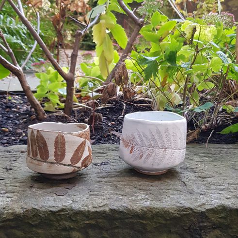 Rowan Teabowl and Winter Frost Teabowl