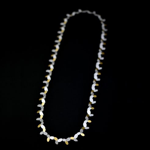 Mixed Ovals Long Chain Necklace