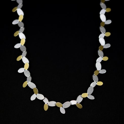 Mixed Ovals Long Chain Necklace (detail)