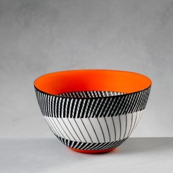 Inside Out Bowl in Orange