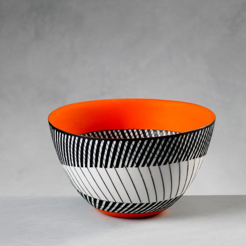 Inside Out Bowl in Orange