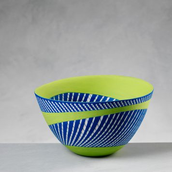 Inside Out Bowl in Chartreuse