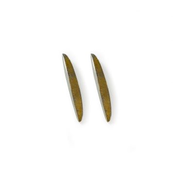 Fine Gold Dust & Platinum Ear Studs