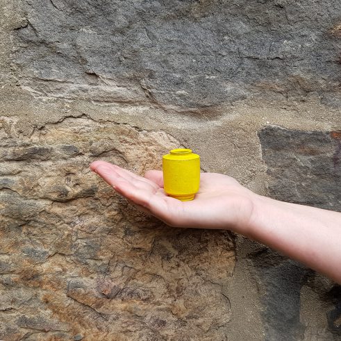 Miniature Pot – Medium Yellow