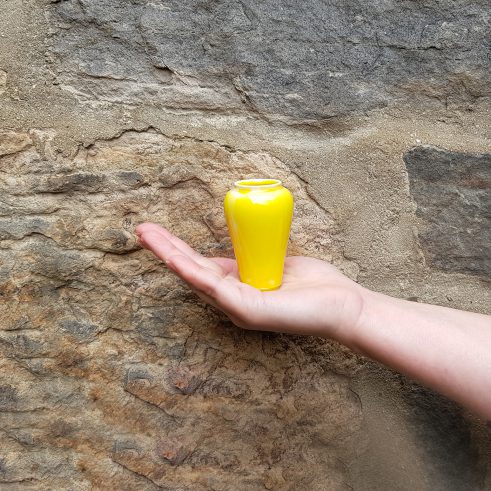 Miniature Pot – Large Yellow