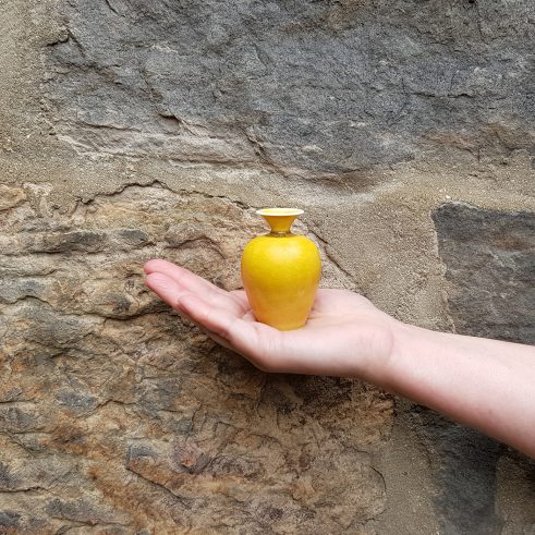 Miniature Pot – Large Yellow