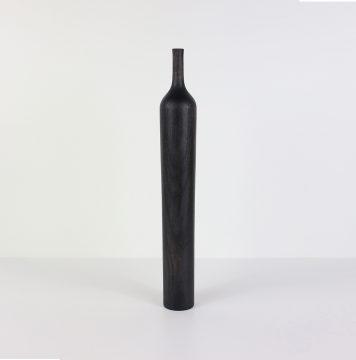 Ebonised Ash Tall Dried Flower Vase #3, Ode to Community Series