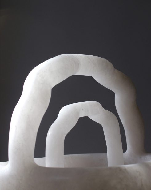 Rectangular Bowl with Wavy Handles (detail)