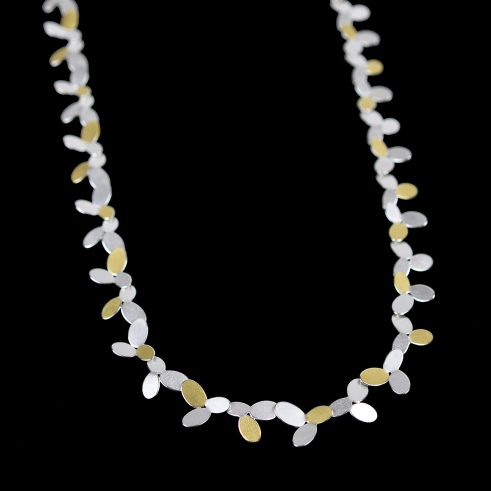 Mixed Ovals Long Chain Necklace II (detail)