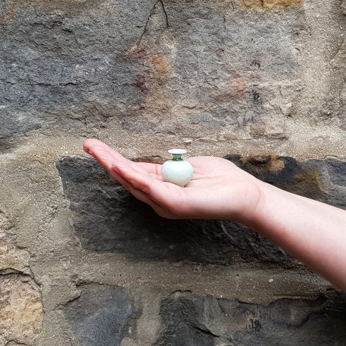 Miniature Pot – Green/Aqua Small