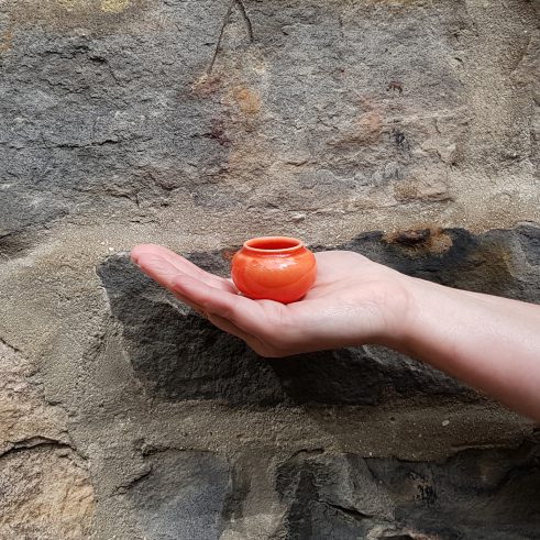 Miniature Pot – Orange Medium