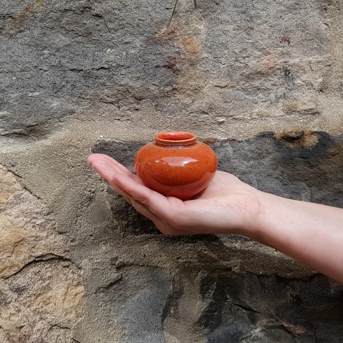 Miniature Pot – Orange Large