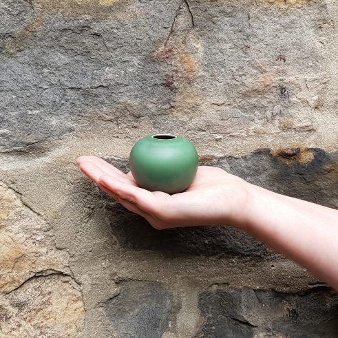 Miniature Pot – Green/Aqua Large
