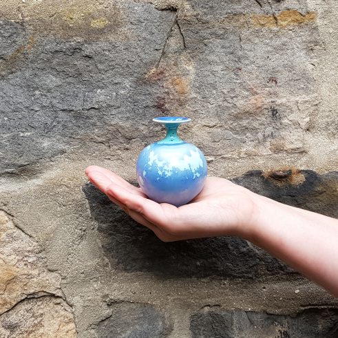 Miniature Pot – Green/Aqua Large