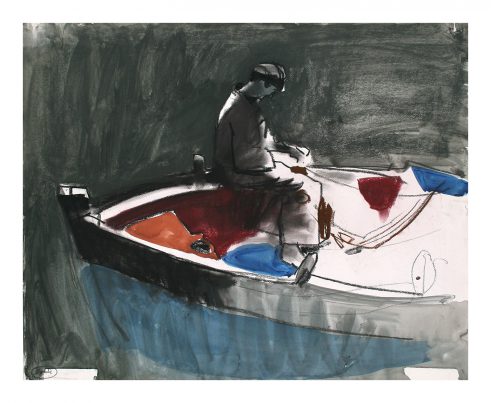 Fisherman in his Boat