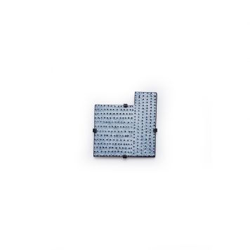L-Shape Pin Brooch (Black and White)