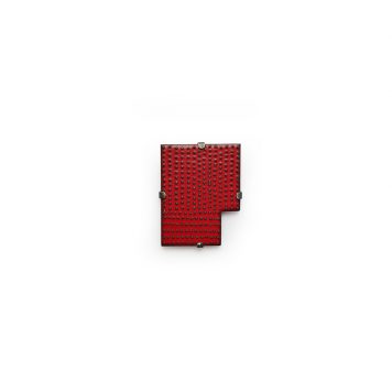 L-Shape Pin Brooch (Black and Red)