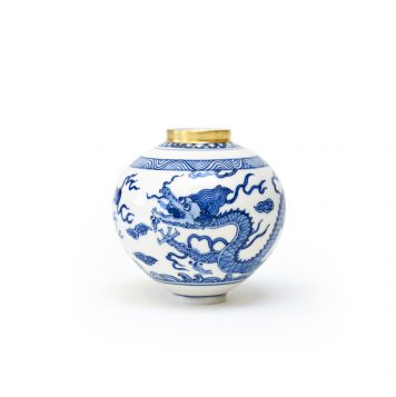 Dragon and Clouds Moonjar