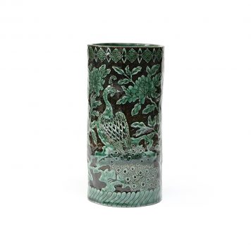 Large Cylinder Vase – Peacock no.2