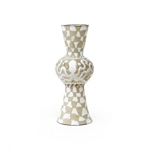 White Textured Vessel – Octopus