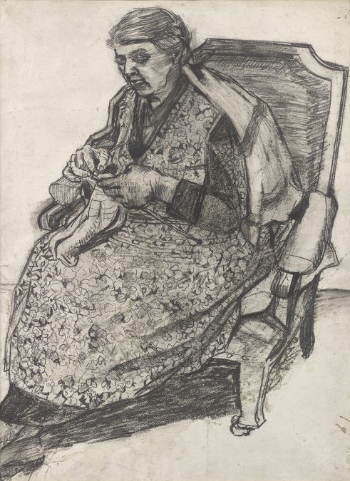 Woman Knitting