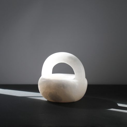 Rounded Bowl with Handle (view 2)