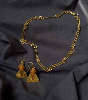 Citrine Earrings II & Chain II (view 2)