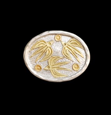 Brooch with Three Birds